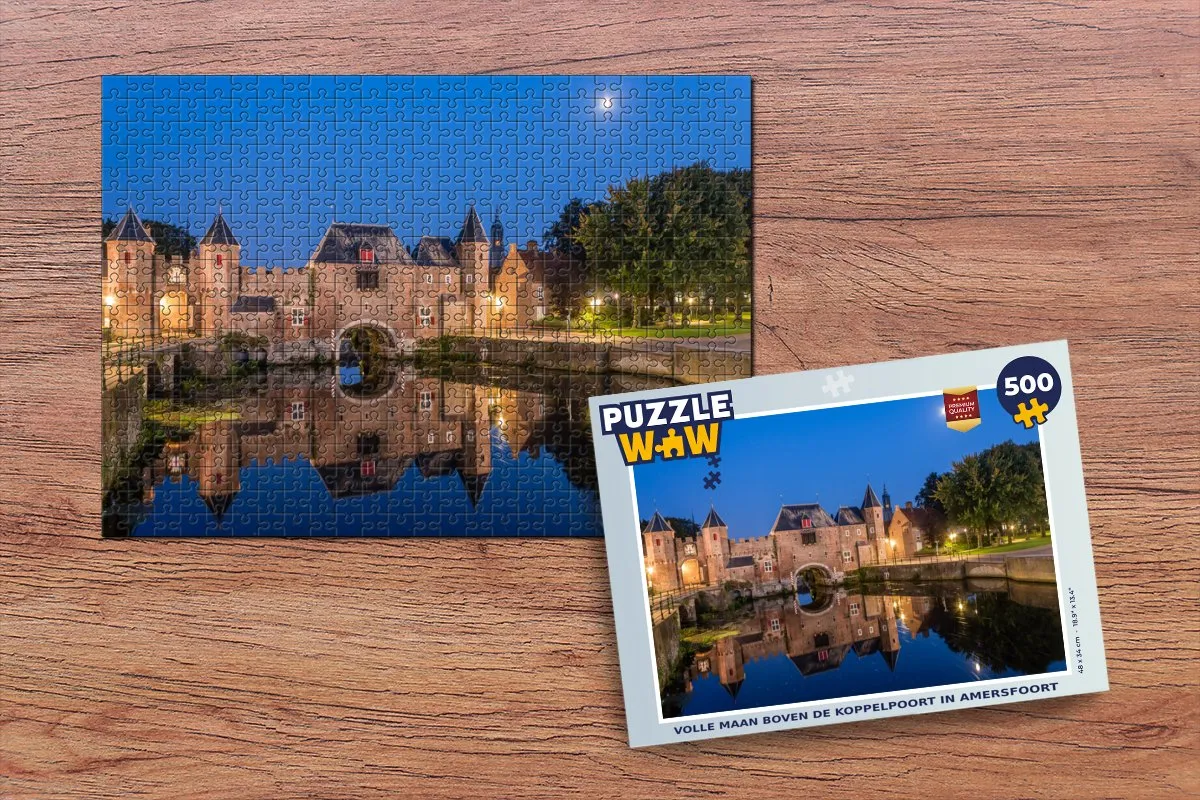 PuzzleWow Maan Poort Legpuzzel 500 Stuks - Multicolor