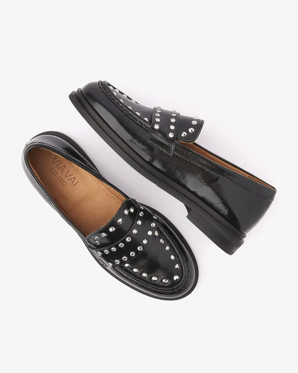 VIA VAI Fae Wylder Loafers Dames - Zwart - Maat 39 - afbeelding 3 van 6