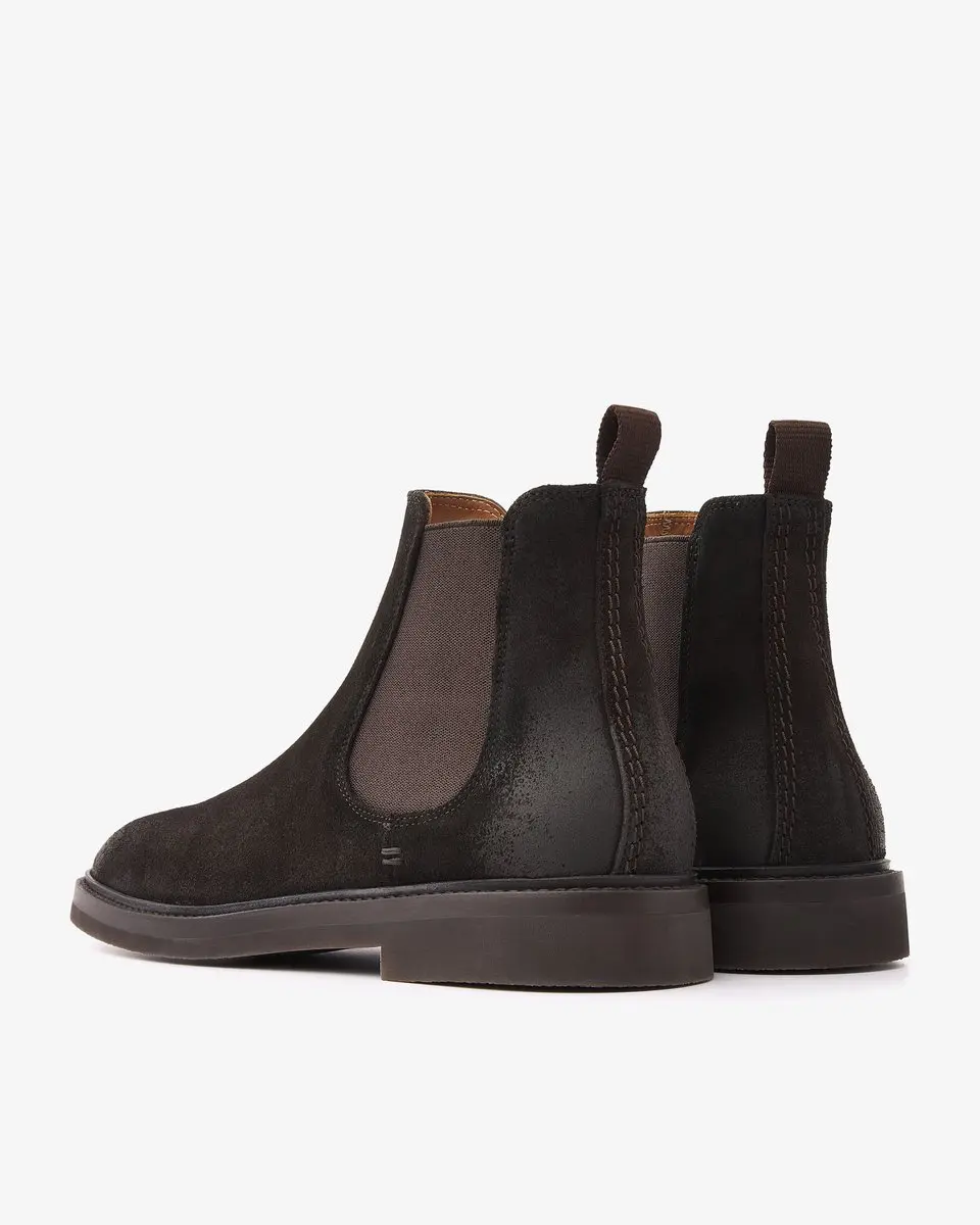 VIA VAI Lewis Chelsea Boots Heren - Bruin - Suede - Maat 43