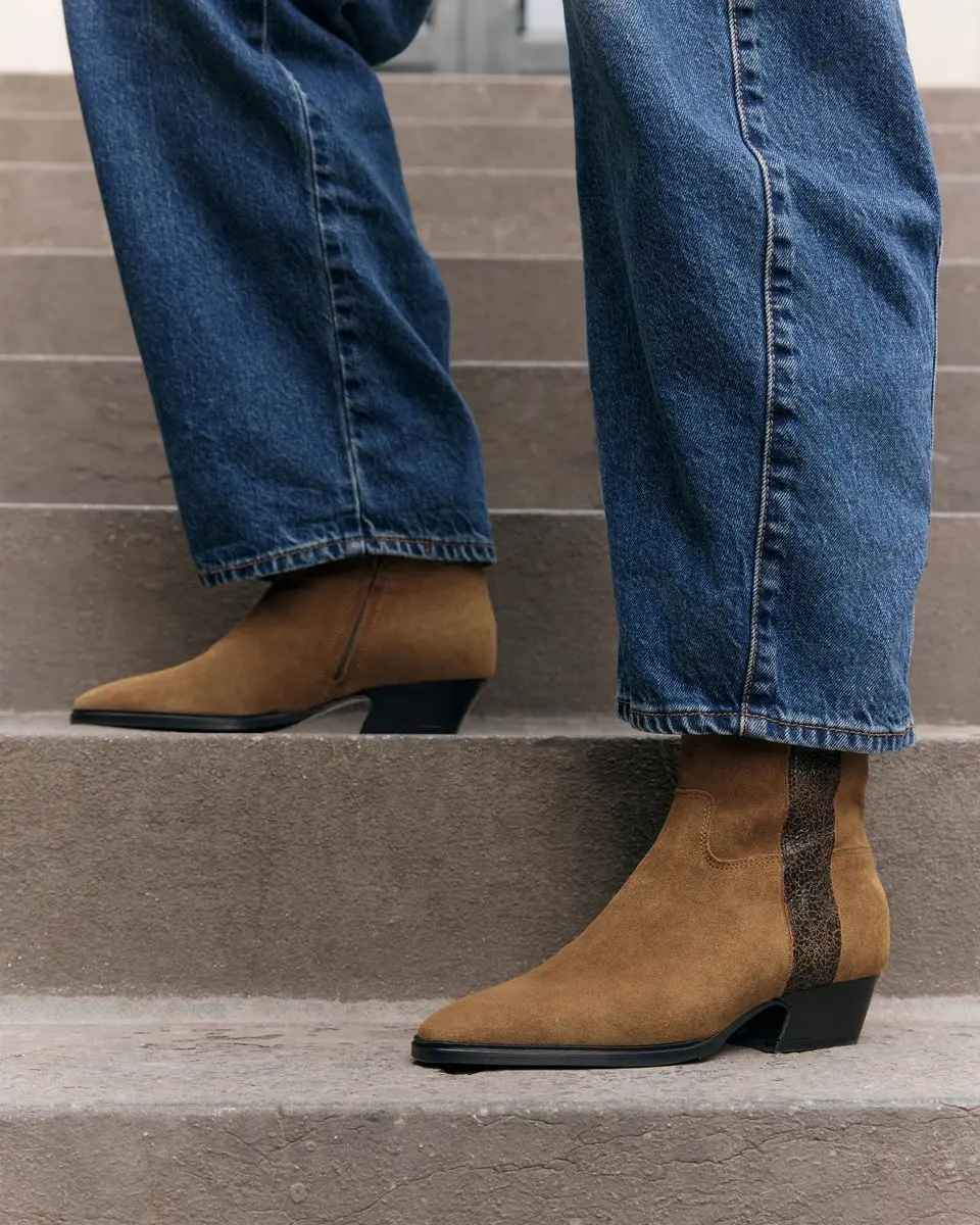 VIA VAI Keira Weston Cowboylaarzen - Leer/Suède 40 - afbeelding 5 van 6