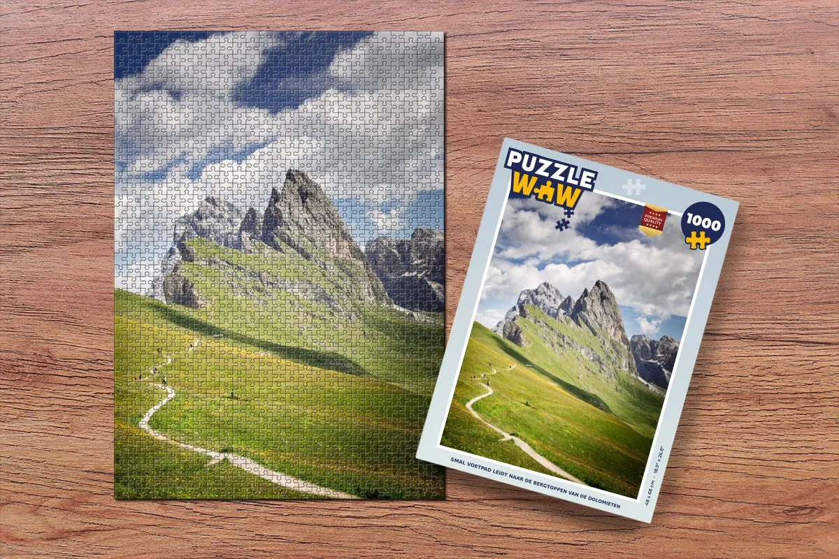 PuzzleWow Dolomieten Legpuzzel 1000 Stuks - Multicolor