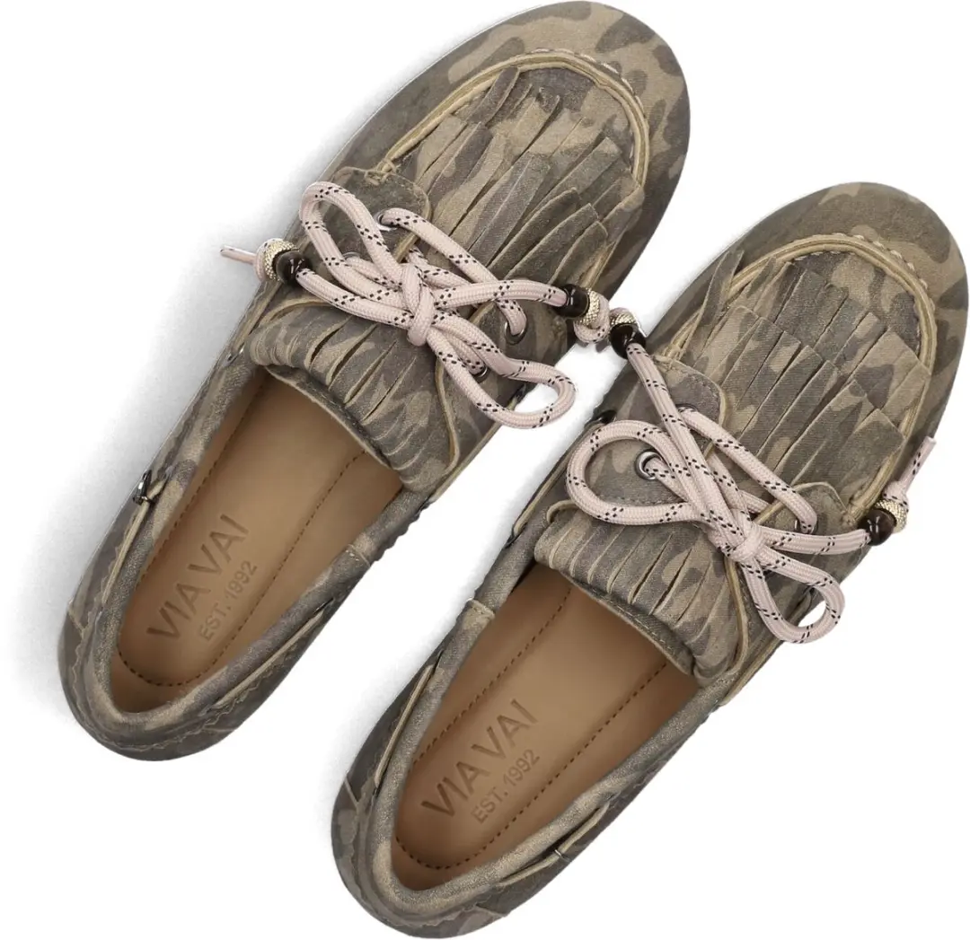 VIA VAI June Loua Loafers - Camouflagegroen - Maat 36 - afbeelding 6 van 6
