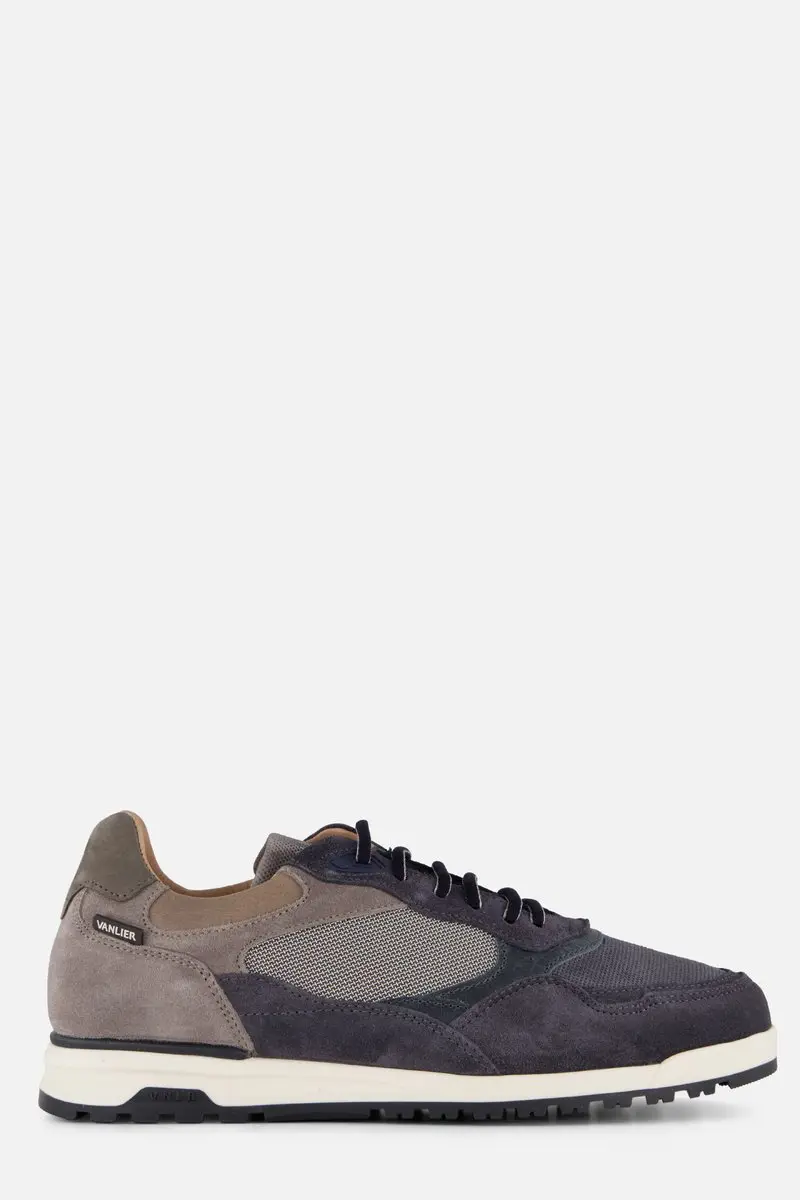 Van Lier Sneakers blauw Suede