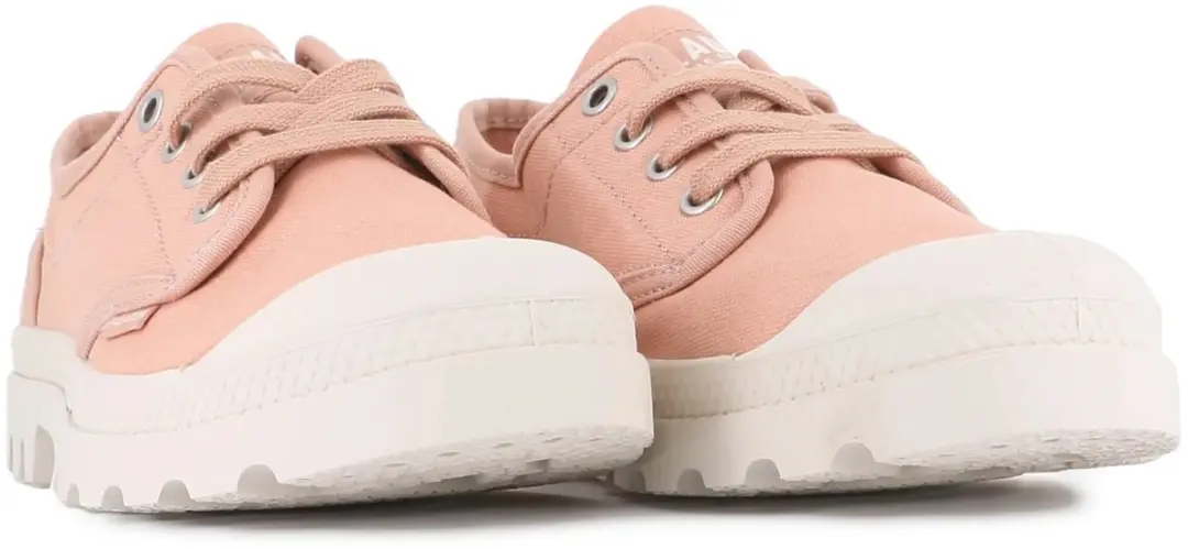 Palladium Pampa Oxford Damestrainers - 36 - Roze Steen - afbeelding 4 van 6