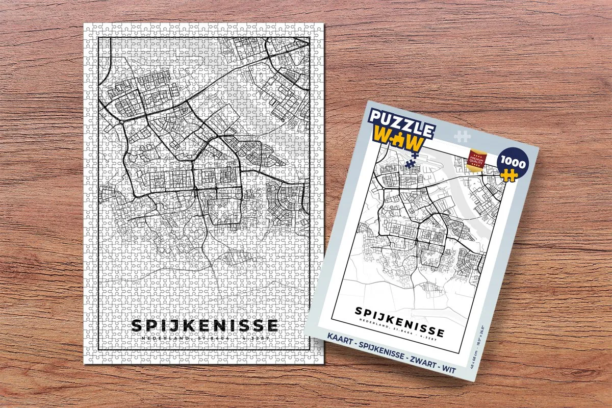 PuzzleWow Spijkenisse Legpuzzel 1000 Stuks - Multicolor
