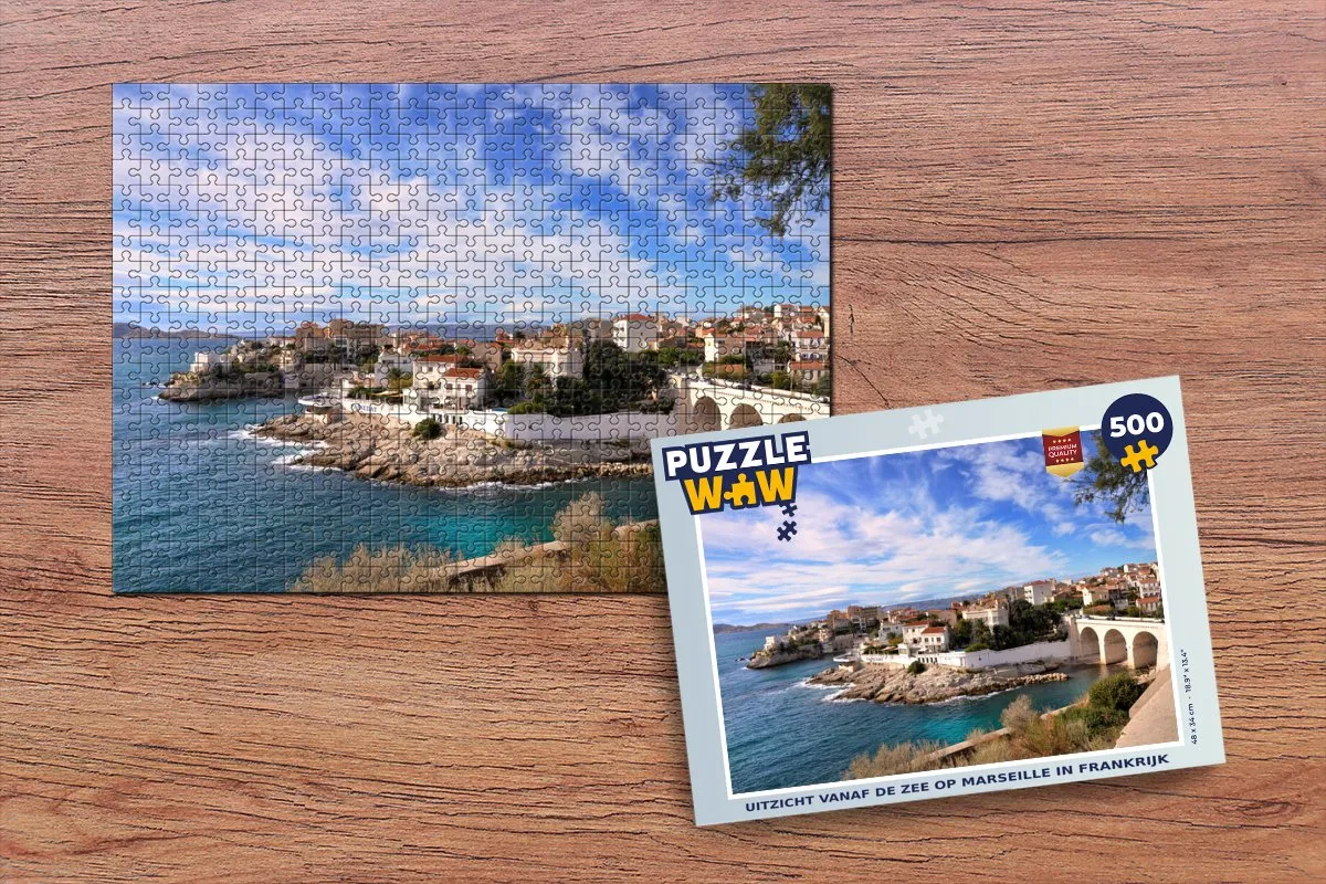 PuzzleWow Marseille Legpuzzel 500 Stuks - Multicolor