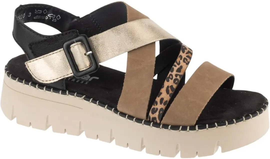 Rieker Sandals, Vrouwen, Beige, Sandalen, maat: 37