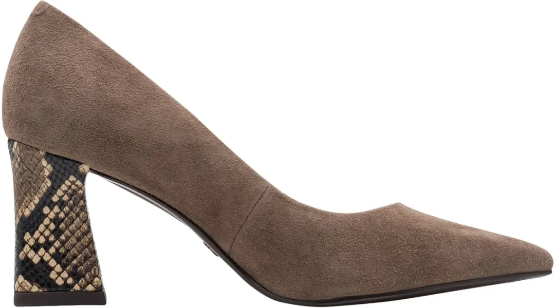 Tamaris Pumps Taupe Suède - Maat 39 - afbeelding 4 van 6