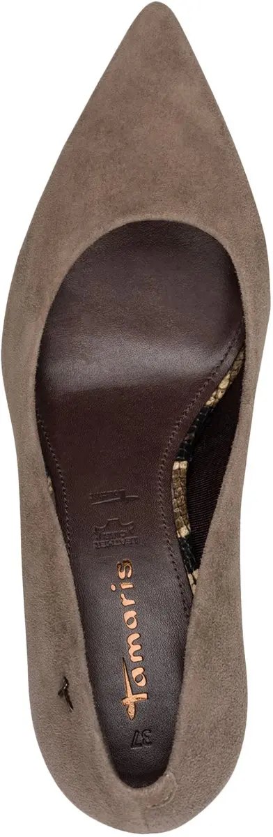 Tamaris Pumps Taupe Suède - Maat 39 - afbeelding 5 van 6