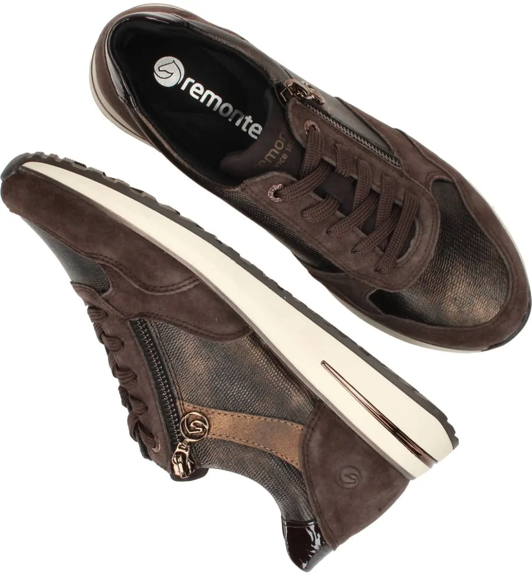 Remonte D1G08-25 Sneakers Bruin Nubuck Dames - 41 - afbeelding 6 van 6