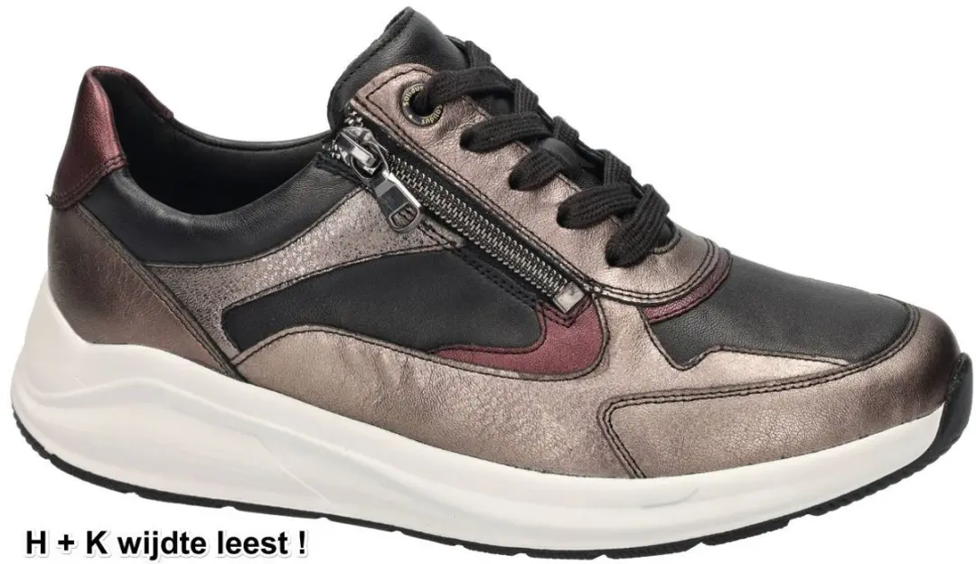 Solidus K-breedte Metallic Dames Sneakers 36.5 - afbeelding 4 van 4