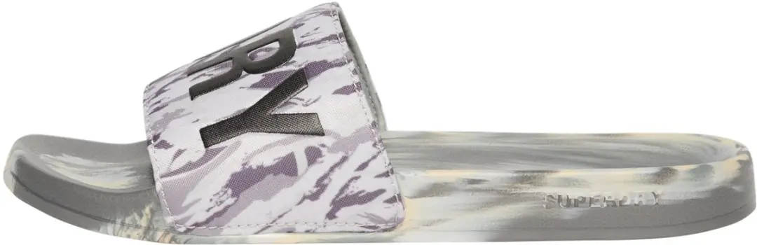 Superdry Vegan Camo Badslippers Heren - Ice Grey Tiger Camo - afbeelding 5 van 6