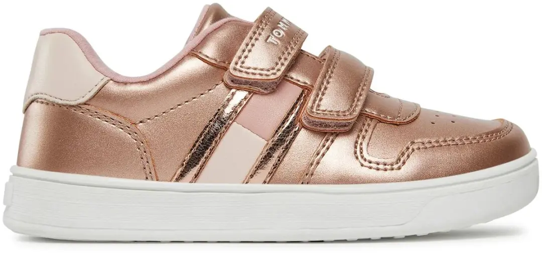 Tommy Hilfiger T1A9 Lage Babyschoenen - 25 - Goudroos - afbeelding 6 van 6