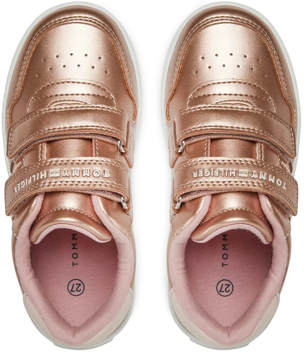 Tommy Hilfiger T1A9 Lage Babyschoenen - 25 - Goudroos - afbeelding 3 van 6