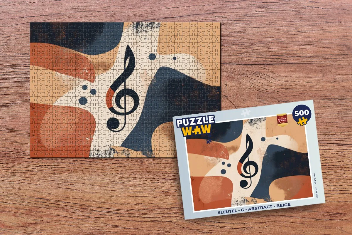 PuzzleWow Abstract Legpuzzel Sleutel - 500 Stuks