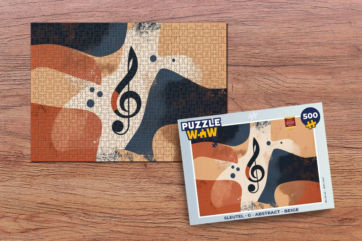 PuzzleWow Abstract Legpuzzel Sleutel - 500 Stuks