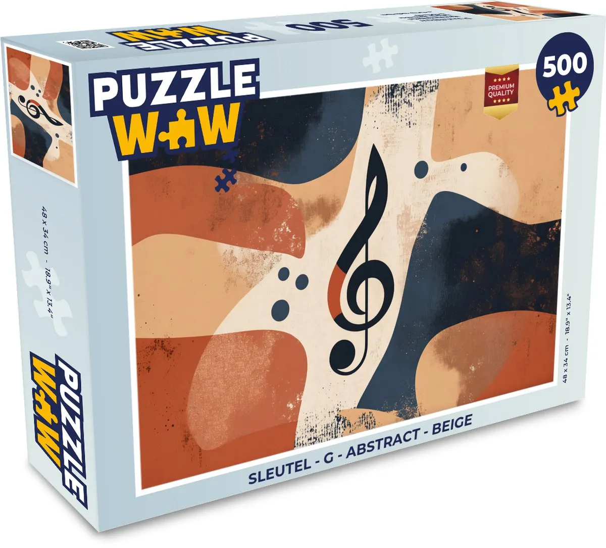 PuzzleWow Abstract Legpuzzel Sleutel - 500 Stuks