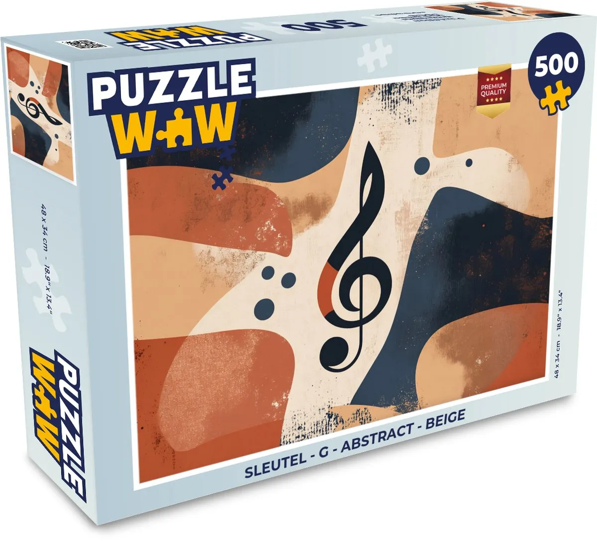 PuzzleWow Abstract Legpuzzel Sleutel - 500 Stuks