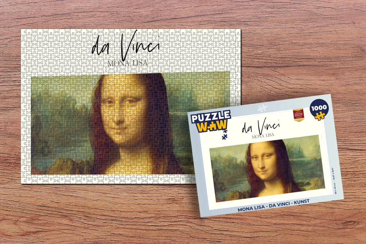 PuzzleWow Mona Lisa Legpuzzel 1000 Stuks - Multicolor