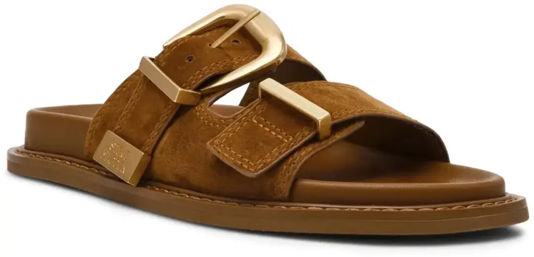 Steve Madden Arch-E Vrouwenslippers - 38 - Dk Camel - afbeelding 2 van 2