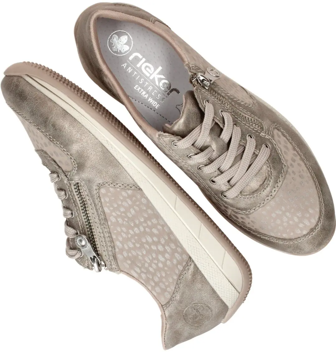 Rieker Veterschoenen Laag - Beige - Maat 37