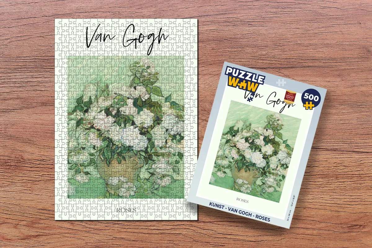 PuzzleWow Van Gogh Roses Legpuzzel 500 Stuks - Multicolor