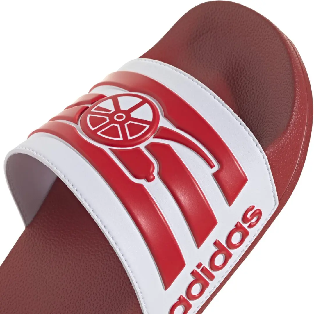 adidas Adilette Badslipper - UK 11 (Maat 46) - Rood/Wit