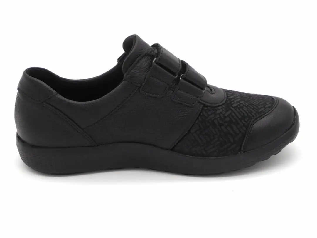 Wäldlaufer Bungeez Dames Klittenbandschoen 815M30-304-001 - Zwart - Maat 40.5 - afbeelding 4 van 4