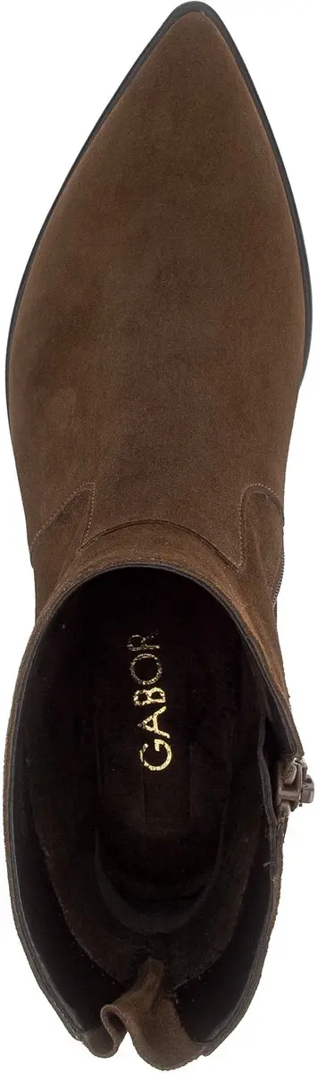 Gabor Nub Rits 8062.02.005 Enkellaarzen - Cognac - 38.5