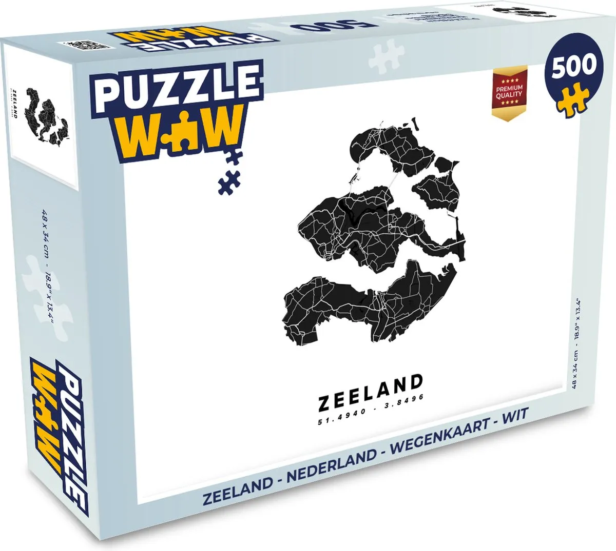 PuzzleWow Zeeland Legpuzzel 500 Stuks - Multicolor