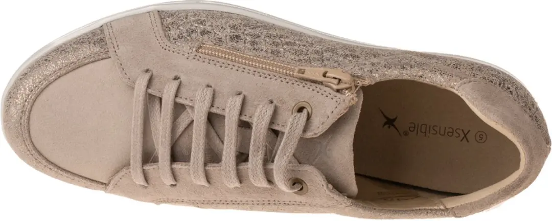 Xsensible Alia Dames Veterschoenen - Taupe Metallic 40