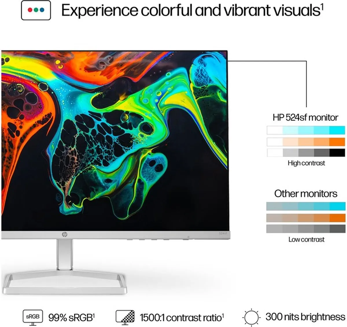 HP Series 5 524sf Full HD Monitor 24 inch - afbeelding 6 van 6