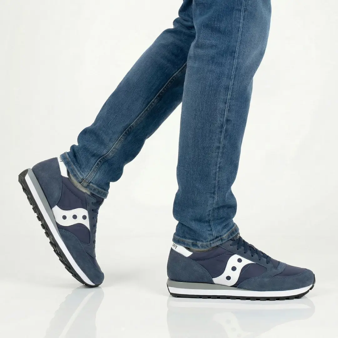 Saucony Jazz Original Sneakers - Donkerblauw/Wit - afbeelding 3 van 6