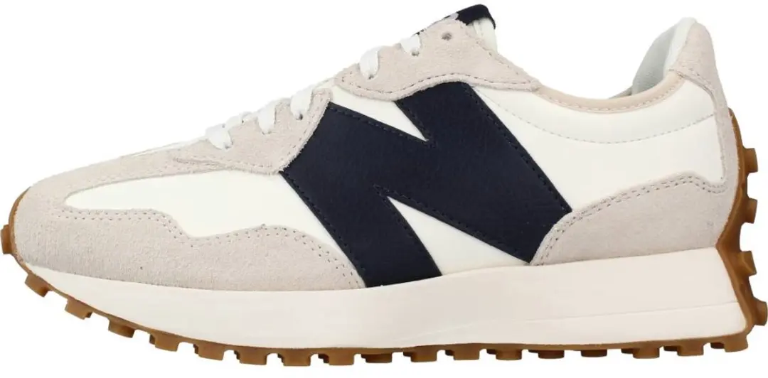 New Balance WS327 Dames Sneakers - Lichtgrijs/Navy - afbeelding 2 van 6