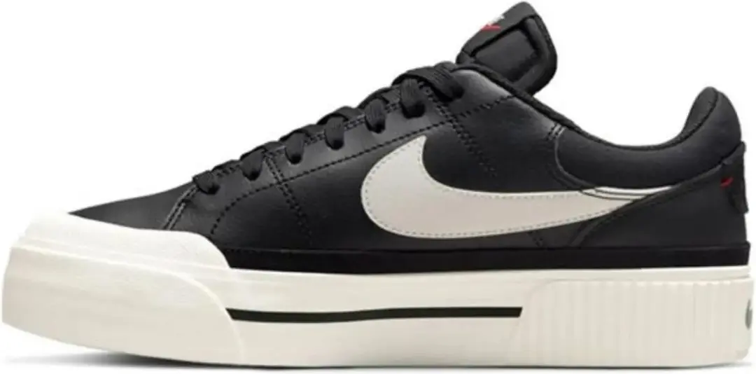 Nike Court Legacy Lift Dames Sneakers - Zwart/Wit - afbeelding 6 van 6
