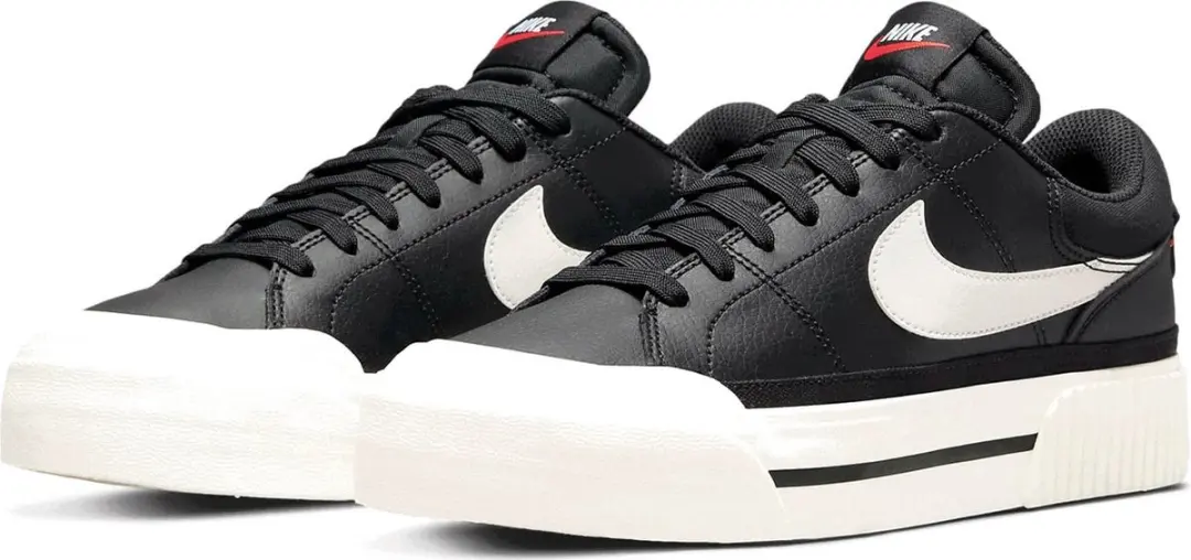 Nike Court Legacy Lift Dames Sneakers - Zwart/Wit - afbeelding 2 van 6