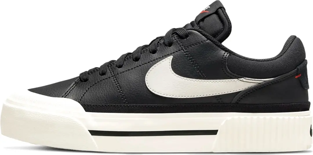 Nike Court Legacy Lift Dames Sneakers - Zwart/Wit - afbeelding 4 van 6
