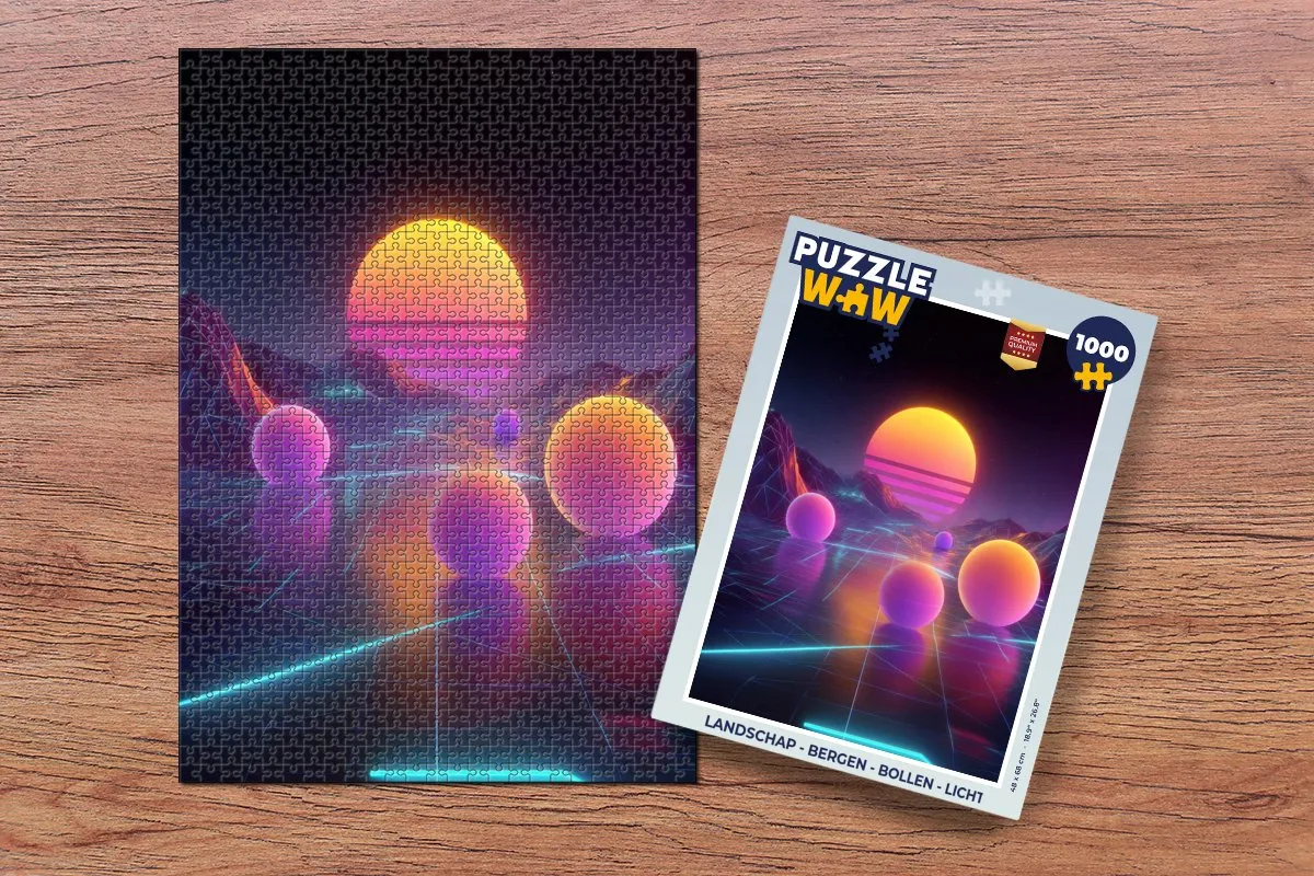 PuzzleWow Bergen & Bollen Legpuzzel 1000 Stuks
