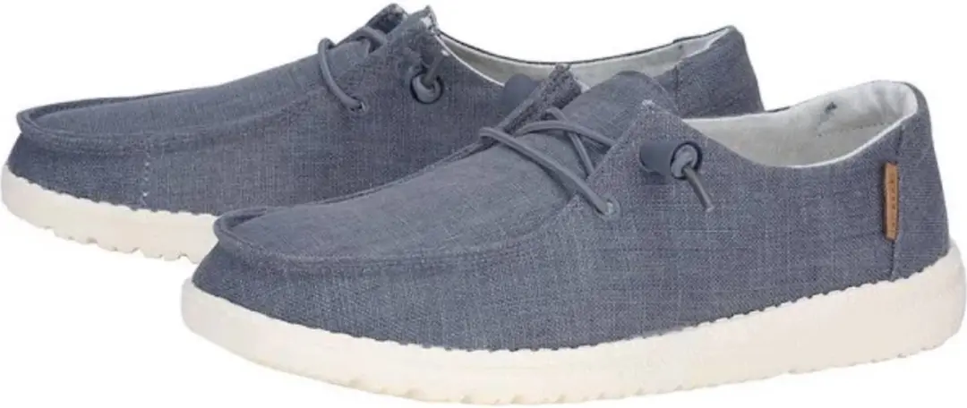 HEYDUDE Wendy Chambray Instappers - Navy White 37 - afbeelding 2 van 6