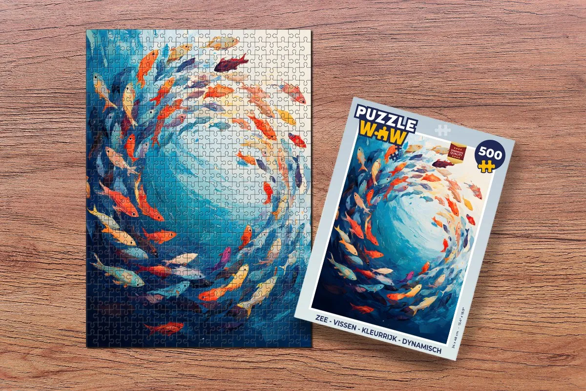 PuzzleWow Zee Vissen Legpuzzel 500 Stuks - Kleurrijk
