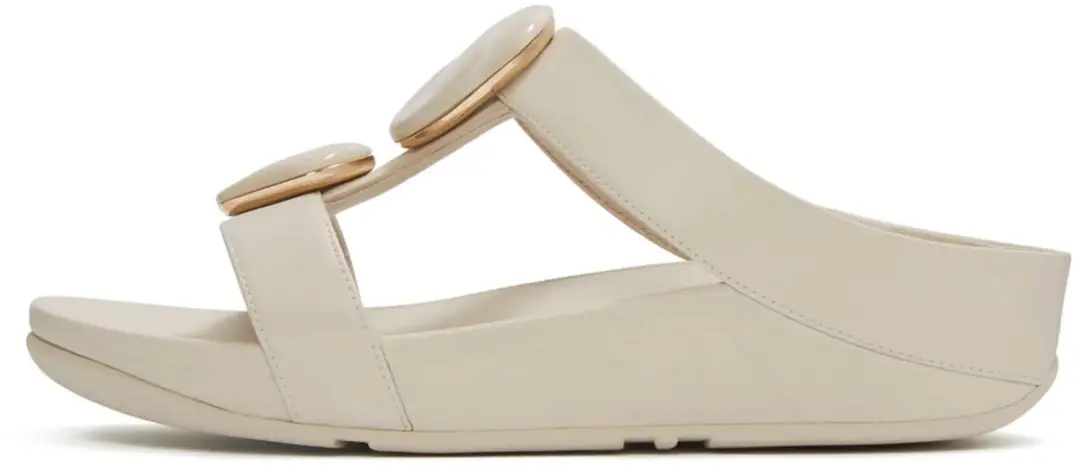 Dames muiltjes FitFlop Fino Marbled-Stone H-Bar