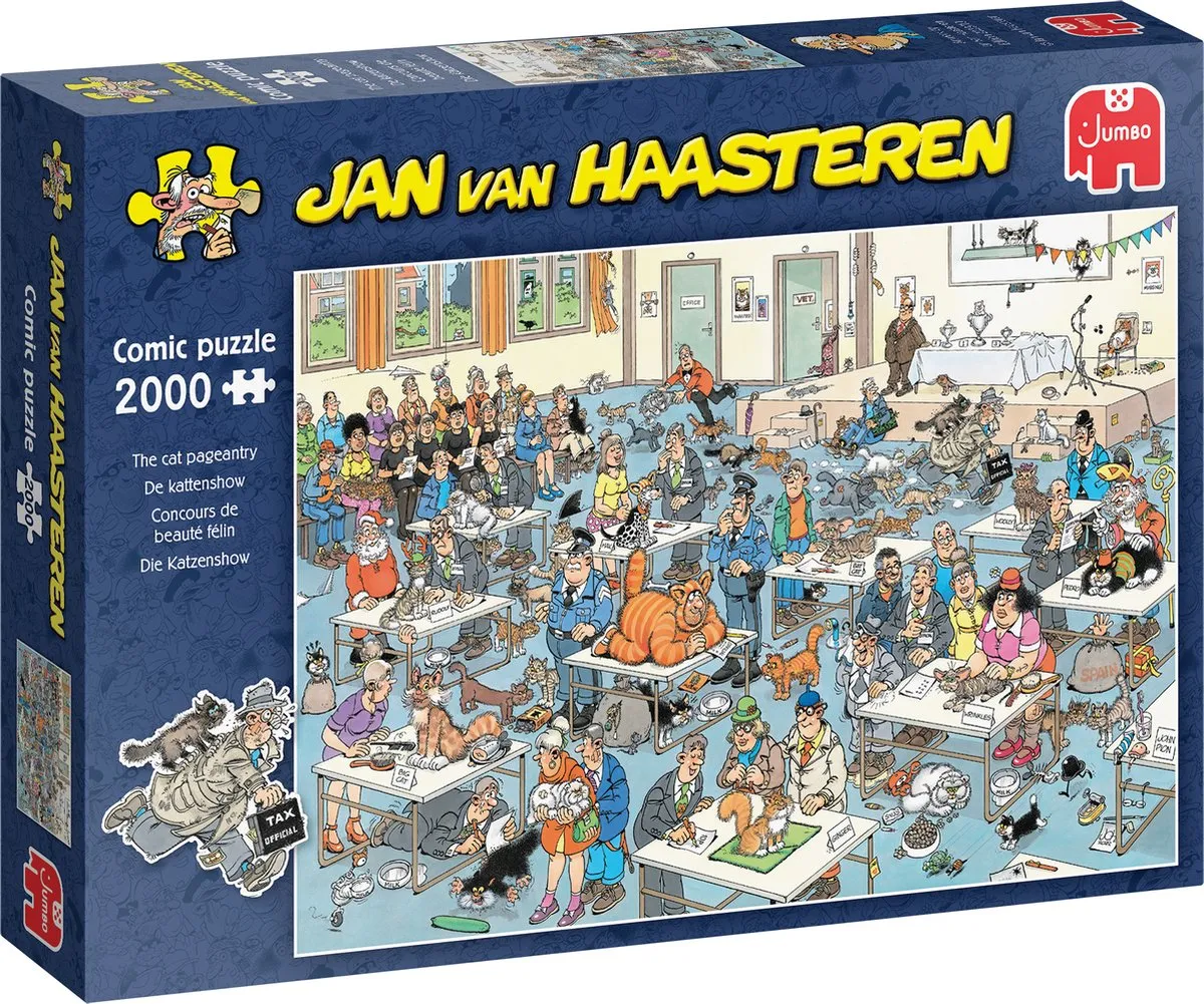 Jumbo Jan van Haasteren De Kattenshow Legpuzzel 2000 Stuks