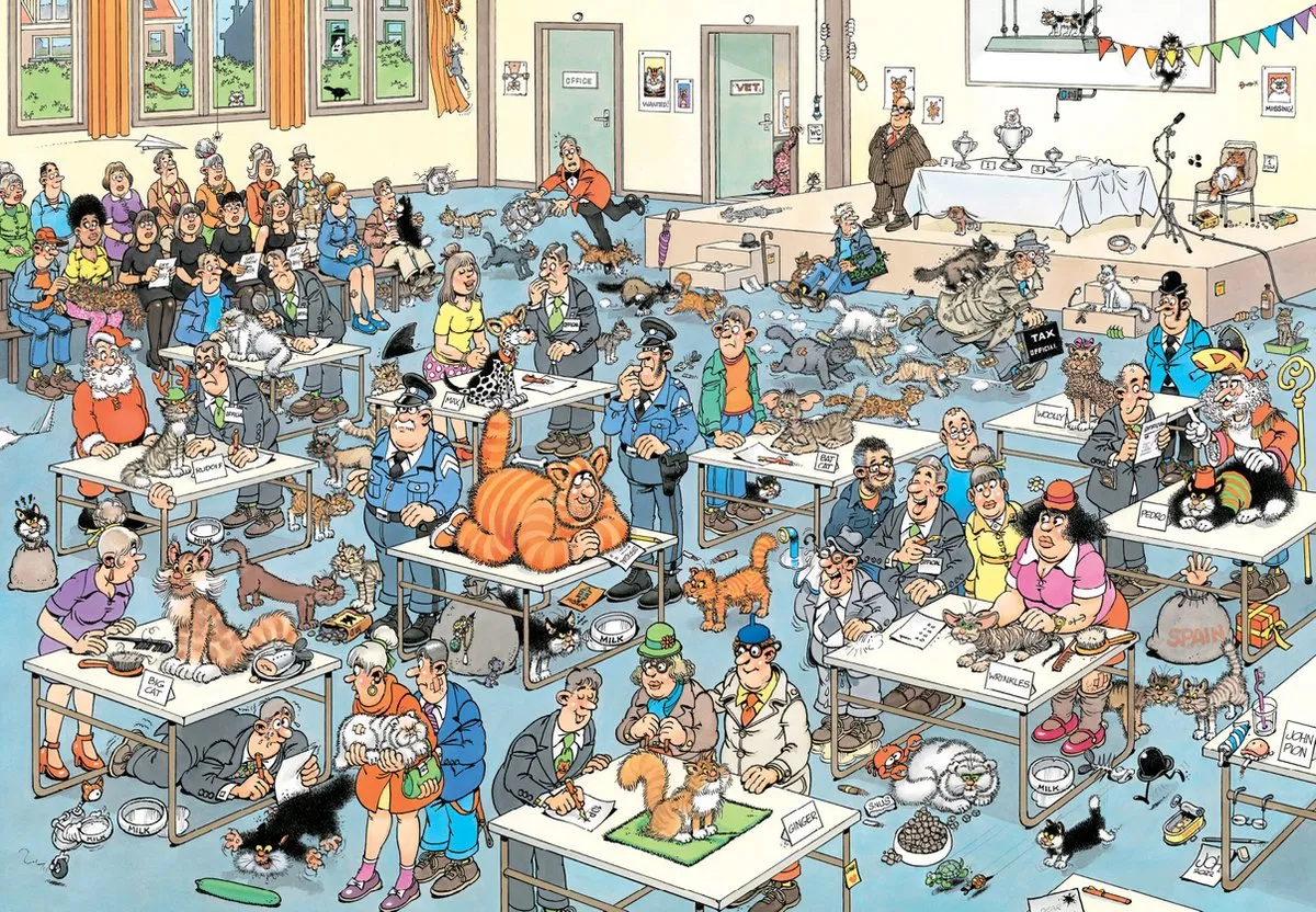 Jumbo Jan van Haasteren De Kattenshow Legpuzzel 2000 Stuks - Meerkleurig