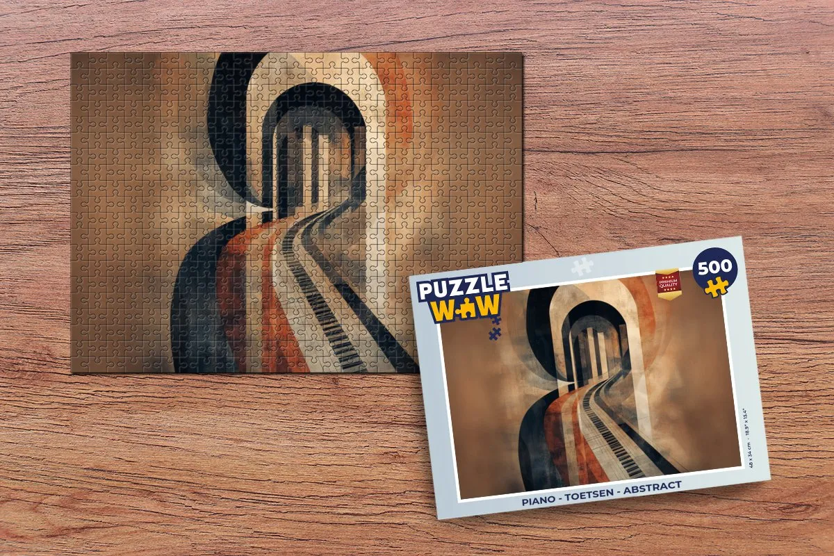 PuzzleWow Piano Toetsen Abstract Legpuzzel 500 Stuks - MPN 8721414227082