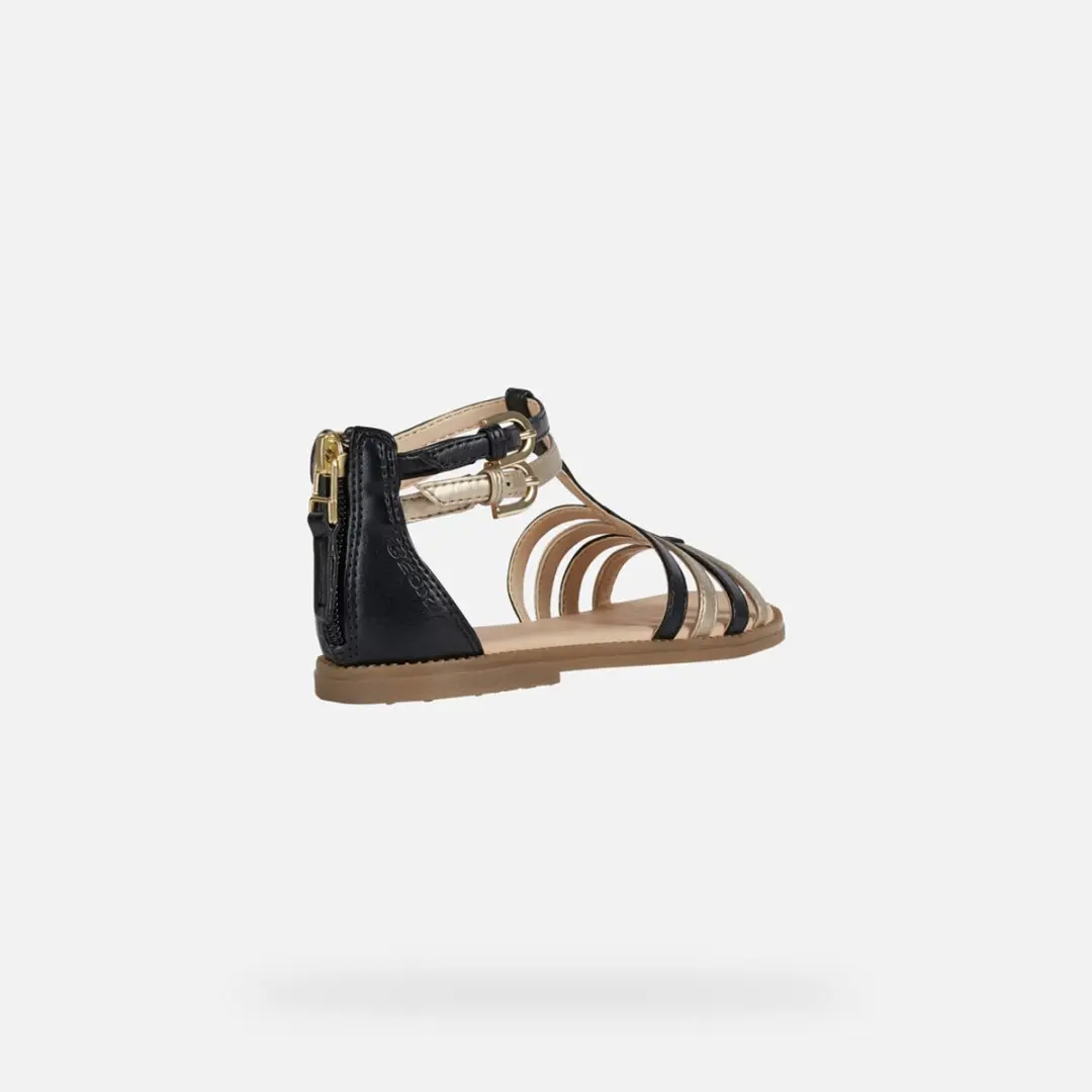 Geox Karly Sandalen - Meisjes 33 - Zwart/Platina - afbeelding 5 van 6