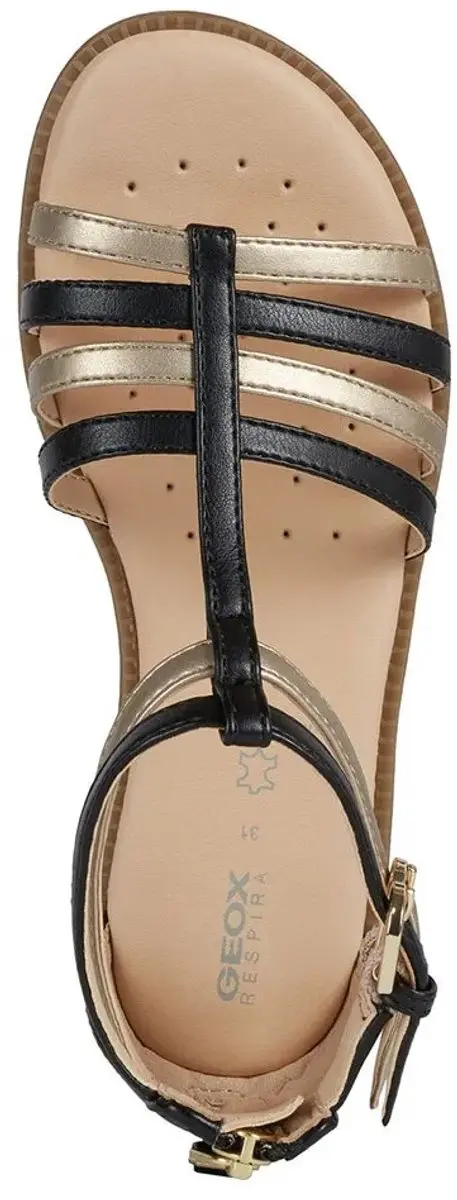 Geox Karly Sandalen - Meisjes 33 - Zwart/Platina - afbeelding 4 van 6