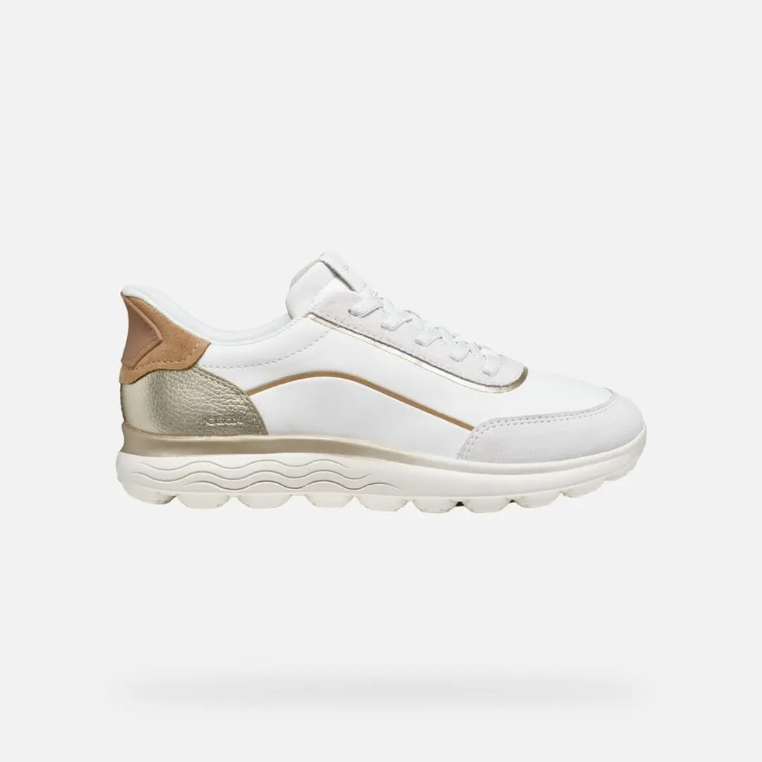 Geox Spherica Plus Dames Sneakers - Wit/Melkwit - Maat 41 - afbeelding 6 van 6