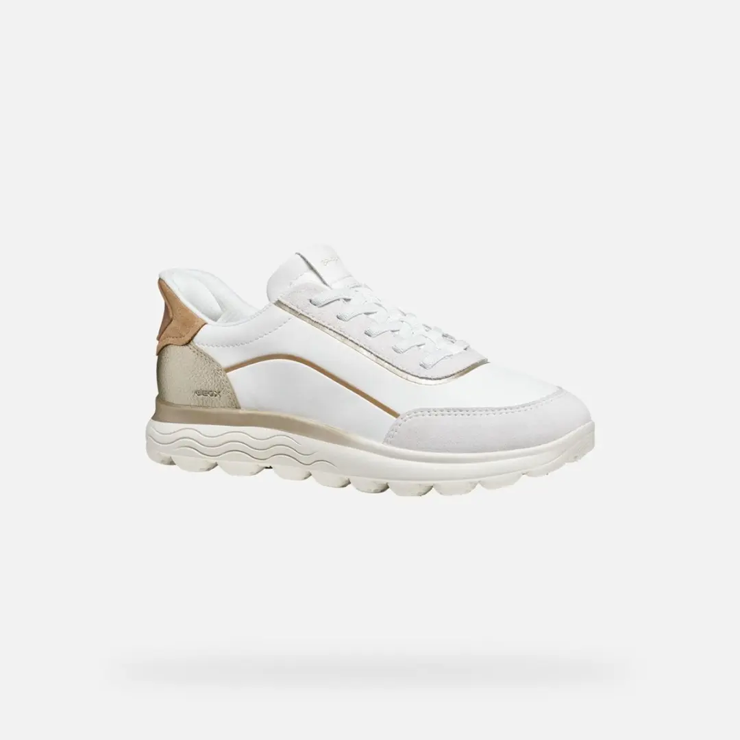 Geox Spherica Plus Dames Sneakers - Wit/Melkwit - Maat 41 - afbeelding 5 van 6