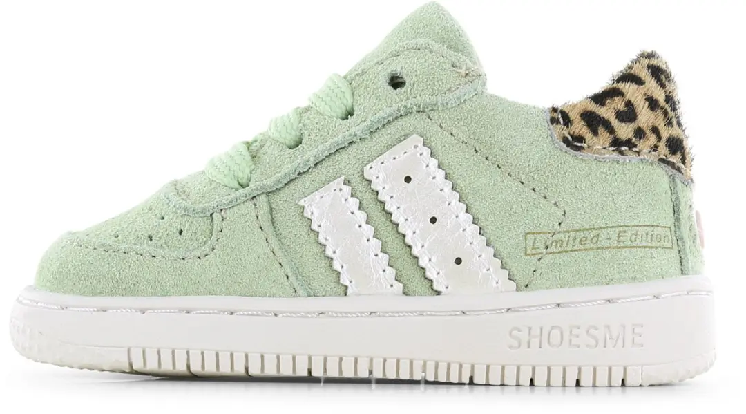 Shoesme Extreme Flex Sneakers Meisjes - Sage Green Leopard - afbeelding 2 van 6