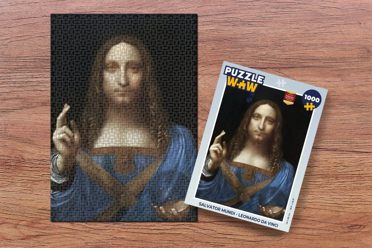 PuzzleWow Salvator Mundi Legpuzzel 1000 Stuks - Multicolor